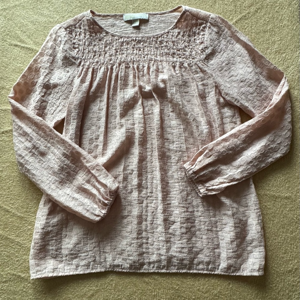 Michael Kors Blush Textured Blouse